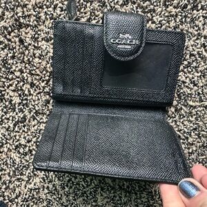 Coach Textured Black Leather Wallet